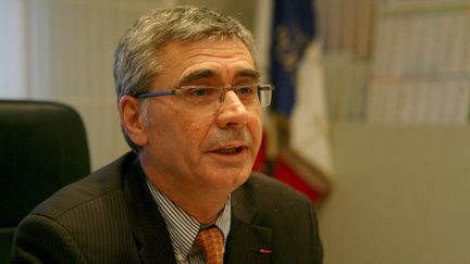 Jean-Claude Menault,&nbsp;directeur de la s&eacute;curit&eacute; publique du Nord, lors de sa prise de fonctions le 21 janvier 2008 &agrave; Lille (Nord). (STEPHANE MORTAGNE / LA VOIX DU NORD / MAXPPP)