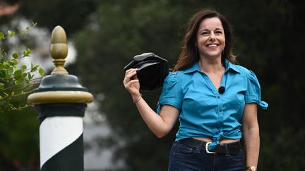 L'actrice Laure Calamy en septembre 2022. (MARCO BERTORELLO / AFP)