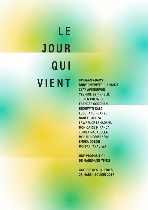 Exposition "Le jour qui vient" à la Galerie des Galeries
 (Galeries Lafayette )