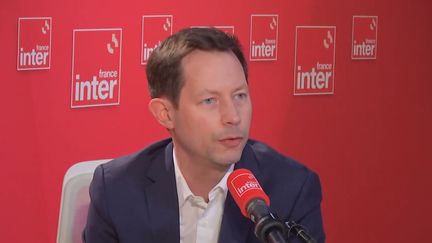 François-Xavier Bellamy, head of the Les Républicains list in the European elections, was the guest of France Inter on March 25, 2024. (FRANCE INTER / RADIO FRANCE)