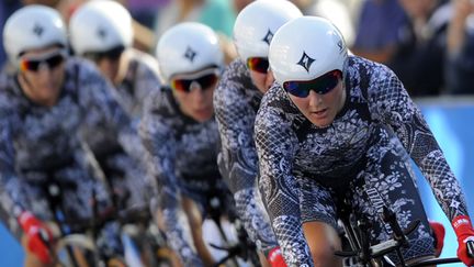 L'équipe Specialized en action (MIGUEL RIOPA / AFP)