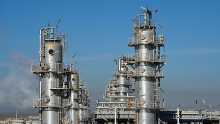 L'usine de traitement de gaz exploitée par la China National Petroleum Corporation (CNPC) dans la province de Lebap au Turkménistan, le 5 décembre 2020. (MAXPPP)