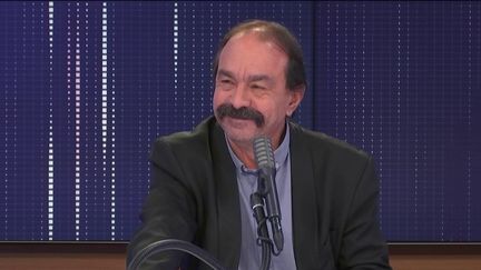 Philippe Martinez,&nbsp;secrétaire général de la CGT était l'invité du "8h30&nbsp;franceinfo", lundi 18 janvier 2021. (FRANCEINFO / RADIOFRANCE)