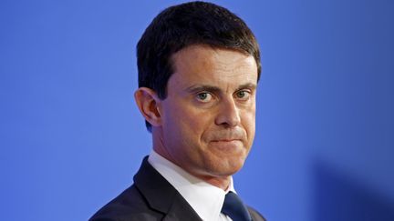 Le ministre de l'Int&eacute;rieur Manuel Valls, lors d'une conf&eacute;rence &agrave; Paris, vendredi 18 janvier 2013. (CHARLES PLATIAU / REUTERS)