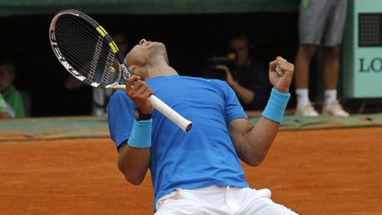 La délivrance pour Rafael Nadal après avoir battu Andy Murray 6-4, 7-5, 6-4