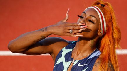 Sha’Carri Richardson, 21 ans, qualifiée pour les JO de Tokyo. (CLIFF HAWKINS / GETTY IMAGES NORTH AMERICA)