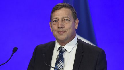 Jean-Christophe Repon, le président de la Confédération de l’artisanat et des petites entreprises (Capeb), le 5 janvier 2021. (ERIC PIERMONT / AFP)