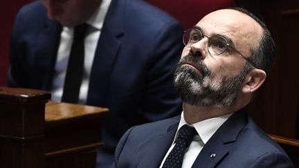 Le Premier ministre Edouard Philippe, le 7 janvier 2020 à l'Assemblée nationale à Paris. (STEPHANE DE SAKUTIN / AFP)