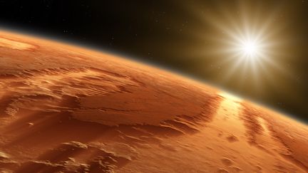 Les experts de la Nasa estiment que des hommes pourront &ecirc;tre envoy&eacute;s sur la plan&egrave;te Mars d'ici 20 ans. (DETLEV VAN RAVENSWAAY / PICTURE PRESS RM / GETTY IMAGES)