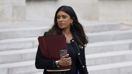 La porte-parole du gouvernement, Prisca Thevenot, à l'Elysée (Paris), le 3 juillet 2024. (LUDOVIC MARIN / AFP)