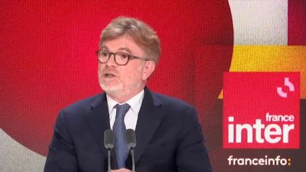 Marc Fesneau, le ministre de l'Agriculture, invité de Questions politiques, dimanche 14 mai 2023. (franceinfo)