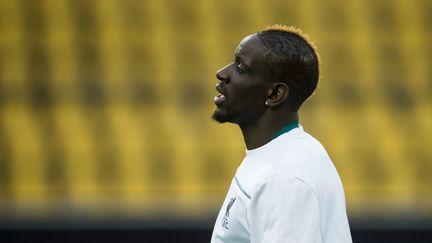 Le footballeur français Mamadou Sakho, lors d'un match entre le FC Liverpool et le Borussia Dortmund, le 6 avril 2016.&nbsp; (BERND THISSEN / DPA / AFP)