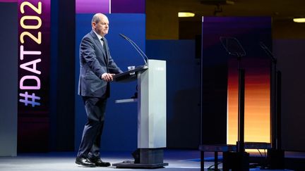 Le chancelier allemand Olaf Scholz, le 13 septembre 2022 à Berlin (Allemagne). (BERND VON JUTRCZENKA / DPA / AFP)