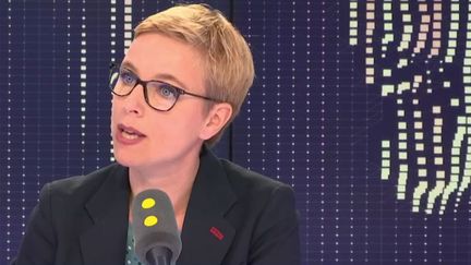 Clémentine Autain, députée LFI de Seine Saint-Denis, invitée de franceinfo le 13 novembre 2018. (RADIO FRANCE / FRANCE INFO)