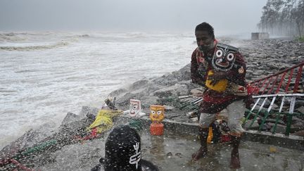 Le cyclone Yaas a touché les côtes orientales de l'Inde, le 26 mai 2021. (DIBYANGSHU SARKAR / AFP)