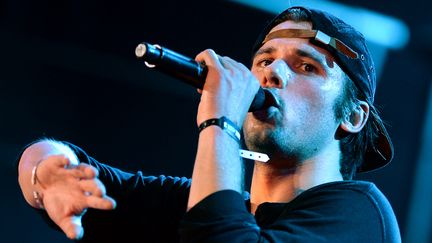 Le rappeur Orelsan, le 28 septembre 2013, au Stade de France à Saint-Denis (Seine-Saint-Denis). (PIERRE ANDRIEU / AFP)