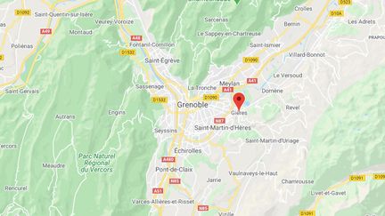 La commune de Gières en Isère.&nbsp; (GOOGLE MAPS / FRANCETV INFO)