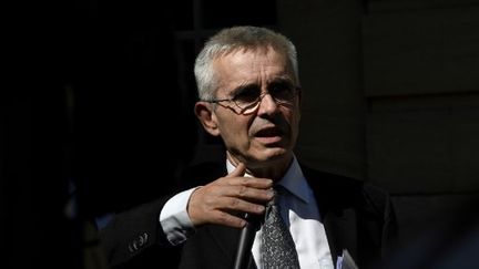 Yves Veyrier, le secrétaire général de Force ouvrière, le 9 juillet 2020, à Matignon, à Paris. (ANNE-CHRISTINE POUJOULAT / AFP)