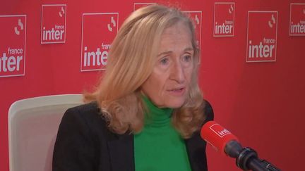 Nicole Belloubet, ministre de l'Éducation nationale, le 26 mars 2024 sur franceinfo. (FRANCE INTER RADIO FRANCE)