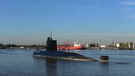 Le sous-marin argentin "San Juan", à Buenos Aires en 2014. (MARINE ARGENTINE / AFP)