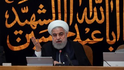 Hassan Rohani lors de son intervention télévisée, le 4 septembre 2019.&nbsp; (REUTERS)