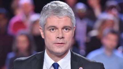 Laurent Wauquiez sur le plateau de "L'Emission politique", jeudi 25 janvier 2018. (CHRISTOPHE ARCHAMBAULT / AFP)