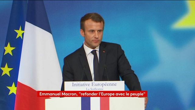 "Refonder" l'Europe : l'intégralité du discours de Macron à la Sorbonne