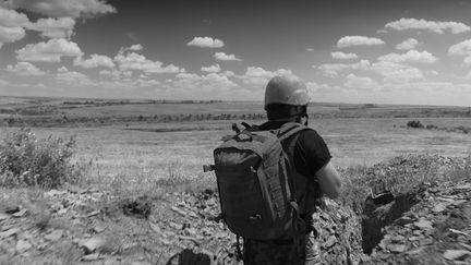 Un soldat du 30e bataillon de l'armée ukrainienne.&nbsp; (Loup Bureau.)