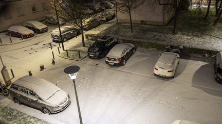 Snowflakes fall in Paris and Ile-de-France, on January 8, 2024, in Plessis-Robinson (Hauts-de-Seine).  (SERGE TENANI / HANS LUCAS / AFP)