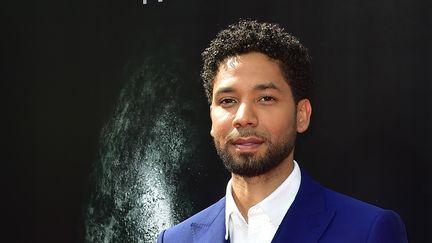 L'acteur américain Jussie Smollett lors d'une cérémonie&nbsp;en l'honneur de&nbsp;Ridley Scott à Hollywood (Californie), le 17 mai 2017. (FREDERIC J. BROWN / AFP)