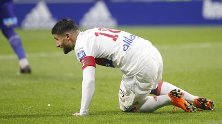 Nabil Fékir, blessé lors du Derby face à Saint-Etienne sera absent jeudi soir. (ROMAIN BIARD / ROMAIN BIARD)