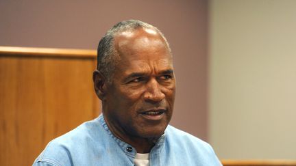 O.J. Simpson comparaît devant une commission de libération conditionnelle à Lovelock, dans le Nevada (Etats-Unis), le 20 juillet 2017. (AFP PHOTO / POOL /R eno Gazette-Journal / Jason Bean)