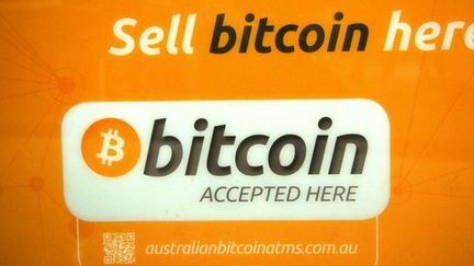 Sur un distributeur de bitcoins à Sydney, en Australie (mai 2013). (Peter PARKS / AFP)