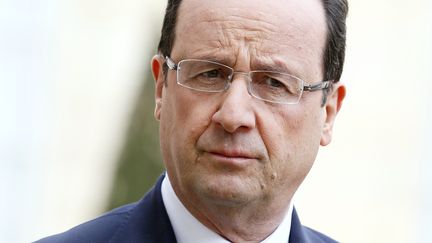 Fran&ccedil;ois Hollande, le 11 avril 2013 &agrave; Paris. (PATRICK KOVARIK / AFP)