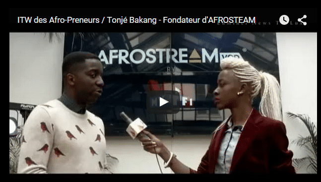 Interview de Tonjé Bakang, co-créateur de Afrostream par Luminel News (Capture d&#039;écran)