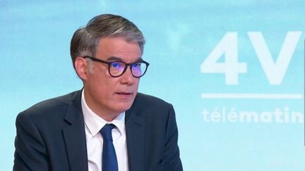 Olivier Faure, Premier secrétaire du Parti socialiste, était l’invité des "4 Vérités" de France 2, lundi 15 juillet. (France 2)