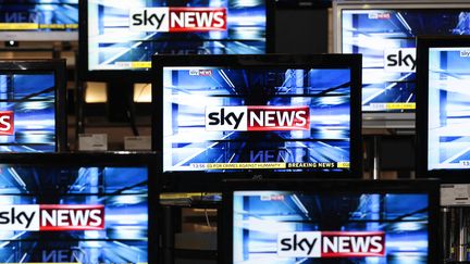 Le logo de la chaîne Sky News, en 2011. (Photo d'illustration) (DAVID MOIR / REUTERS)