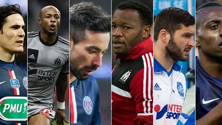 Edinson Cavani, André Ayew, Ezequiel Lavezzi, Steve Mandanda, André-Pierre Gignac et Blaise Matuidi, têtes d'affiche du prochain PSG-OM