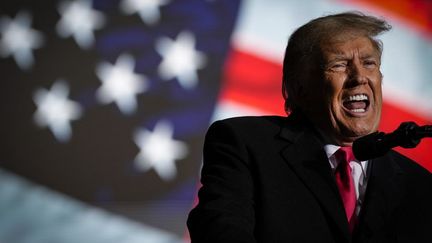 L'ancien président américain, Donald Trump, lors d'un meeting à Vandalia, dans l'Ohio (Etats-Unis), le 7 novembre 2022. (DREW ANGERER / GETTY IMAGES NORTH AMERICA / AFP)