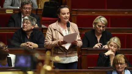 La députée&nbsp;Caroline Fiat&nbsp;de la 6ème circonscription de Meurthe-et-Moselle en&nbsp;janvier 2020.&nbsp; (LUDOVIC MARIN / AFP)