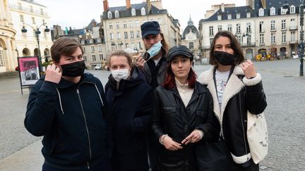 Dans les rues de Rennes, le 13 mars 2022 (MATHIEU PATTIER / MAXPPP)