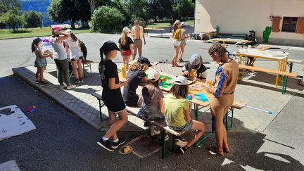 Dans un centre de loisirs du Barboux (Doubs), le 12 juillet 2022 (ANNE FAUVARQUE /  RADIO FRANCE)