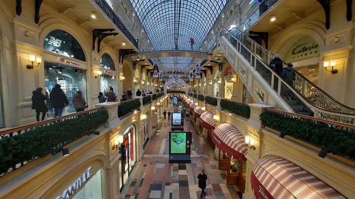 Le centre commercial Goum à Moscou. (Sylvain Tronchet / Radio France)