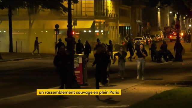 Un rassemblement sauvage en plein Paris