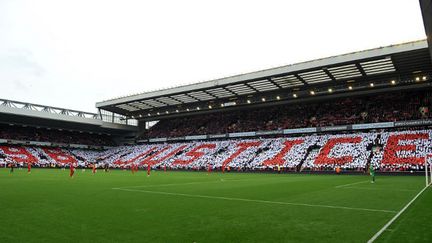 Les célèbres tribunes d'Anfield à Liverpool