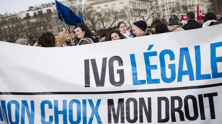 &nbsp; (Lors d'une manifestation pour le droit à l'avortement, l'an dernier © MaxPPP)