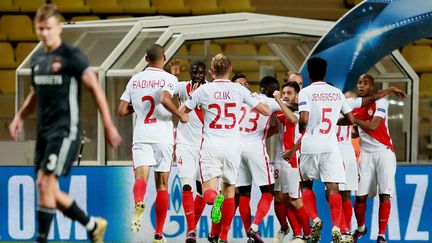 Les Monégasques ont dominé le CSKA Moscou, mercredi 2 novembre 2016 en Ligue des champions. (ANTON DENISOV / SPUTNIK / AFP)