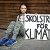 Greta Thunberg fait la grève de l'école pour le climat tous les vendredis depuis août 2018 devant le Parlement suédois. Photo prise le 5 septembre 2018.&nbsp; (STEFAN JERREVANG / AFTONBLADET / TT NEWS AGENCY / AFP)