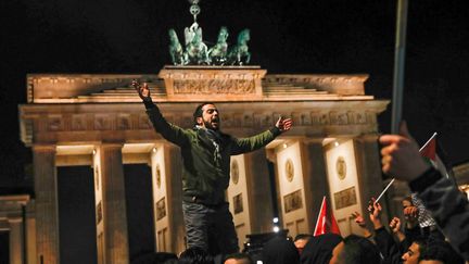 Manifestation à Berlin, le 8 décembre 2017, contre la décision de Donald Trump de déménager l'ambassade des Etats-Unis à Jérusalem. (MAXPPP / EPA)