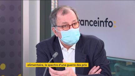 Richard Girardot, président de l'Association nationale des Industries Agroalimentaires (ANIA), invité éco de franceinfo mercredi 24 février 2021. (FRANCEINFO)